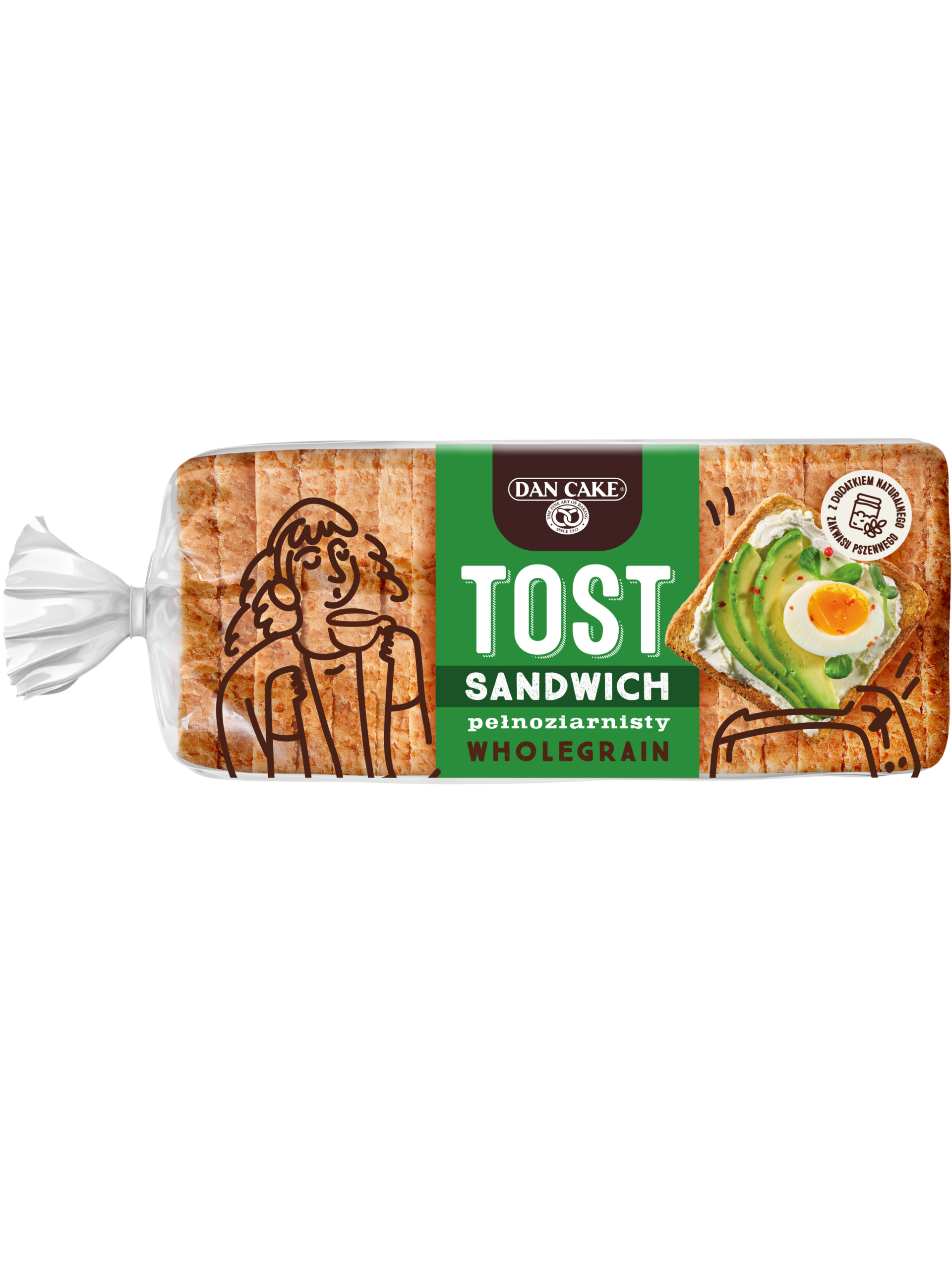 Tost Sandwich pełnoziarnisty