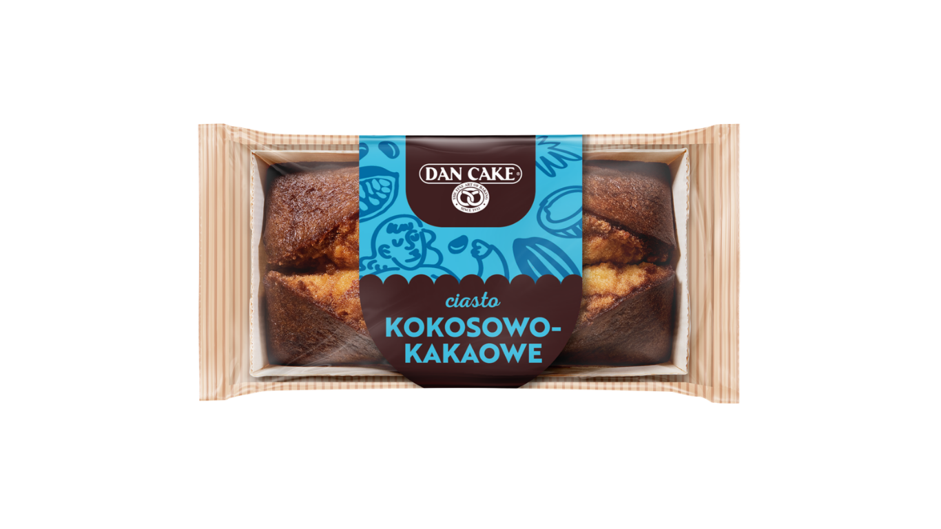 Coconut and cocoa cake