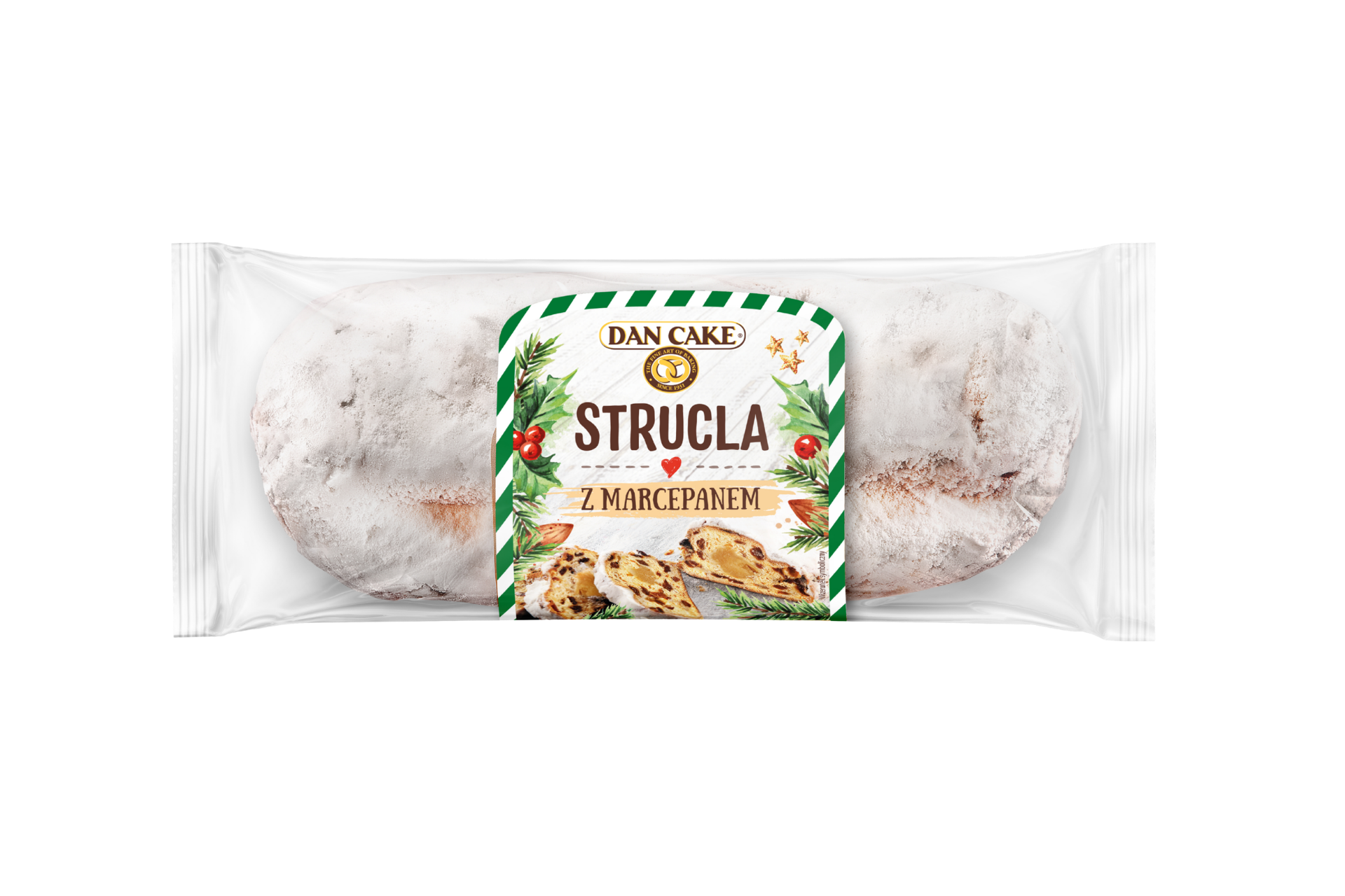 Strucla with marzipan